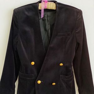 BLACK VELVET BLAZER